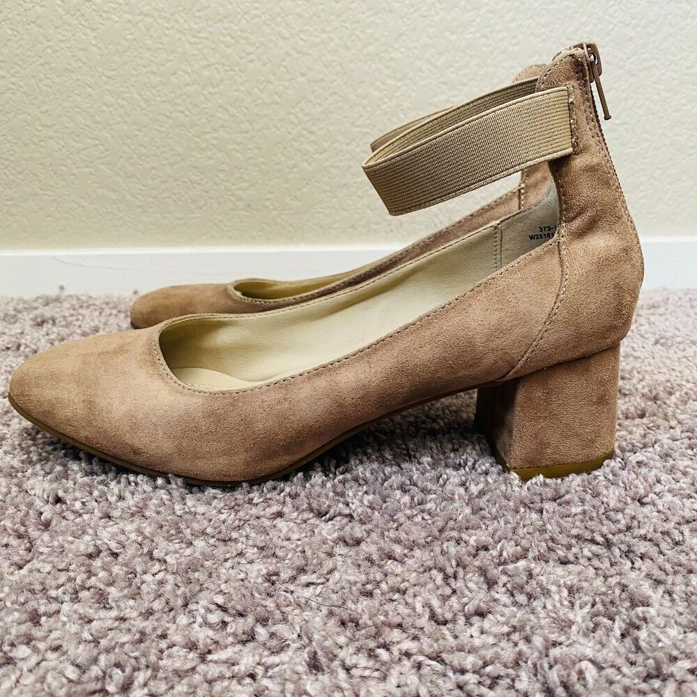 WHITE MOUNTAIN Makayla Tan Classic Ankle Strap Heel Size 8.5 - Picture 7 of 12